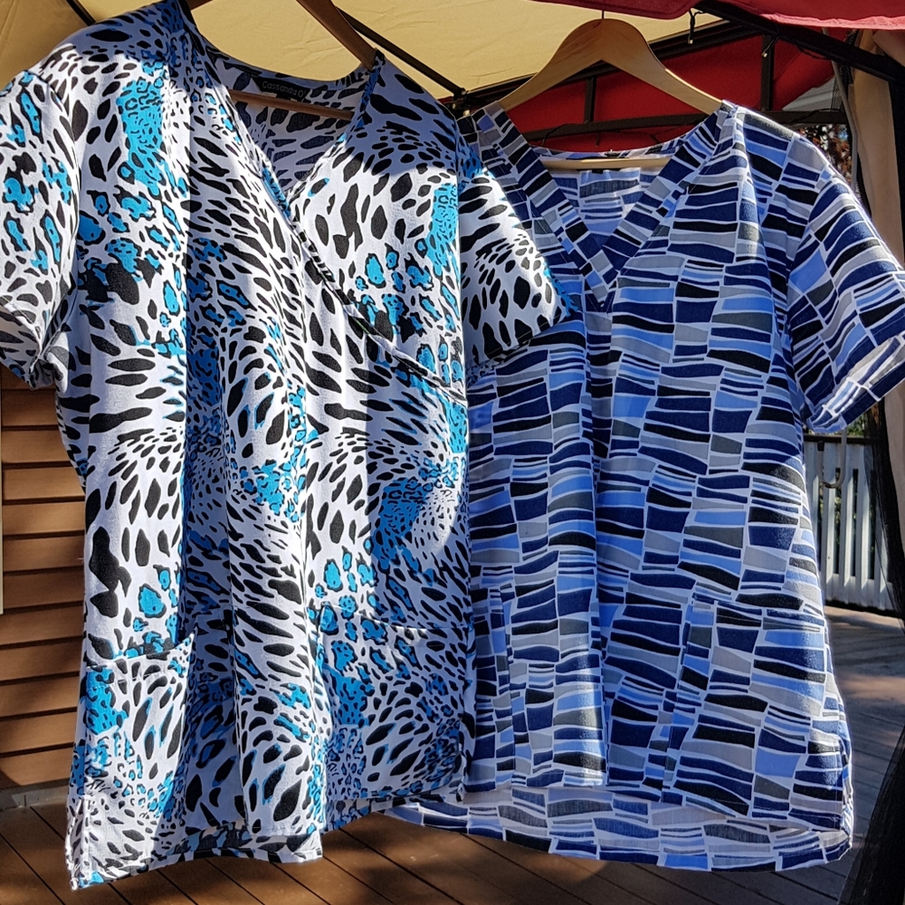 Cassandra O scrub tops